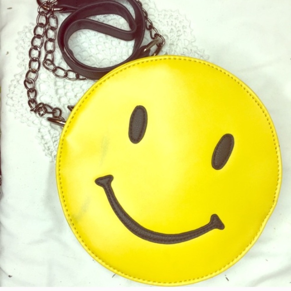 Nasty gal smiley face purse bag